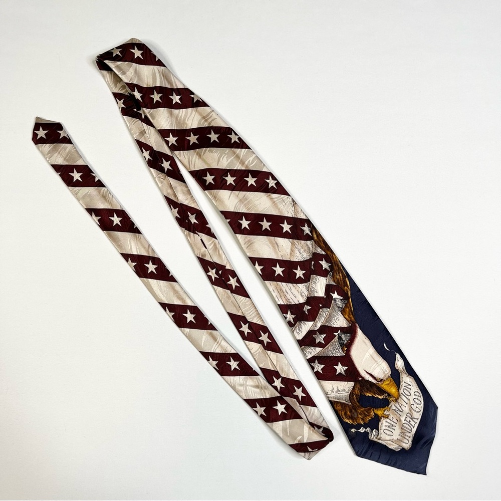 Patriotic Eagle Men's Tie